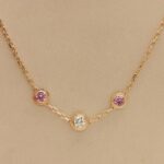 Cartier Legers bracelet 18k rose gold pink sapphire, diamond, 16-18 cm - Image 7