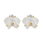 Cartier Caresse earrings 18k yellow gold,mother-of-pearl,diamond,studs