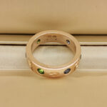 Bvlgari B.zero1 ring 18k rose gold, colored gemstones, 54 - Image 3
