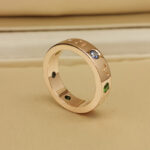 Bvlgari B.zero1 ring 18k rose gold, colored gemstones, 54 - Image 4