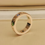 Bvlgari B.zero1 ring 18k rose gold, colored gemstones, 54 - Image 5