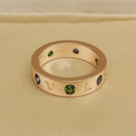 Bvlgari B.zero1 ring 18k rose gold, colored gemstones, 54 - Image 7