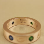Bvlgari B.zero1 ring 18k rose gold, colored gemstones, 54 - Image 8
