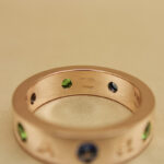 Bvlgari B.zero1 ring 18k rose gold, colored gemstones, 54 - Image 9