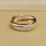 Cartier Trinity ring 18k tri-colour gold, diamond, 48 - Image 5