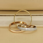 Cartier Trinity ring 18k tri-colour gold, diamond, 48 - Image 6