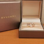 Bvlgari Bvlgari ring 18K rose gold, set with pavé diamonds, 51 - Image 4