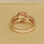 Bvlgari Bvlgari ring 18K rose gold, set with pavé diamonds, 51 - Image 5