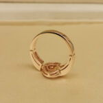 Bvlgari Bvlgari ring 18K rose gold, set with pavé diamonds, 51 - Image 6
