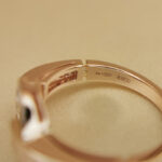 Bvlgari Bvlgari ring 18K rose gold, set with pavé diamonds, 51 - Image 9