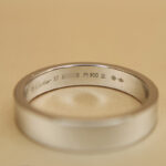 Cartier Wedding ring platinum, 57 - Image 9
