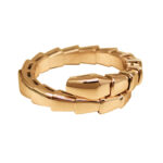 Bvlgari Serpenti Viper ring one-coil 18k rose gold, large