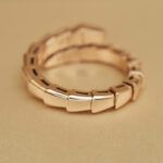 Bvlgari Serpenti Viper ring one-coil 18k rose gold, large - Image 5
