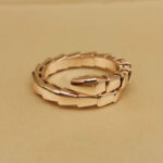 Bvlgari Serpenti Viper ring one-coil 18k rose gold, large - Image 2