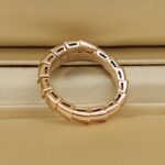 Bvlgari Serpenti Viper ring one-coil 18k rose gold, large - Image 7