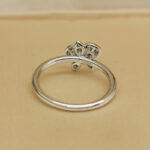 Cartier Caresse ring 18k white gold, diamond, 50 - Image 4