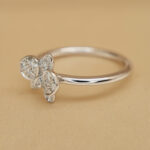 Cartier Caresse ring 18k white gold, diamond, 50 - Image 9