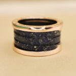 Bvlgari B.zero1 ring 18k rose gold, lapis lazuli, 54 - Image 6