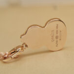 Qeelin Wulu medium pendant 18k rose gold, jade, diamond, chain (2024) - Image 9