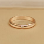 Cartier 1895 wedding ring 18K rose gold, 1 diamond, 49 (2024) - Image 2