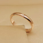 Cartier 1895 wedding ring 18K rose gold, 1 diamond, 49 (2024) - Image 6