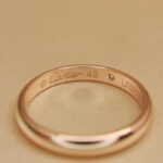 Cartier 1895 wedding ring 18K rose gold, 1 diamond, 49 (2024) - Image 9