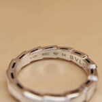 Bvlgari Serpenti Viper wedding ring 18k white gold, 54 - Image 8