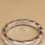 Bvlgari Serpenti Viper wedding ring 18k white gold, 54 - Image 9