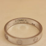 Cartier ring 18k white gold, small model, 59 - Image 3