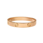 Cartier 18k rose gold narrow size 64 men's ring