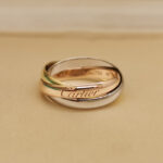 Cartier Trinity ring 18K tri-colour gold, 48 - Image 2