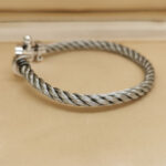 Fred Force 10 bracelet 18k white gold, steel, large model, 16 - Image 3