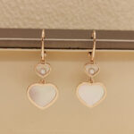 Chopard Happy Hearts earrings 18k rose gold, diamond, Mother-of-pearl - Image 2