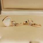 Chopard Happy Hearts earrings 18k rose gold, diamond, Mother-of-pearl - Image 5