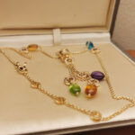Bvlgari B.zero1 necklace 18k yellow gold, coloured gems(see condition) - Image 7