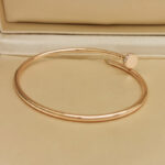 Cartier Juste un Clou bracelet 18k rose gold, small model, diamond, 17 - Image 4