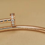 Cartier Juste un Clou bracelet 18k rose gold, small model, diamond, 17 - Image 9