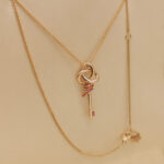 Tiffany & Co. Keys pendant 18k rose gold, ruby - Image 5