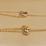 Cartier Trinity necklace 18k tri-colour gold, Y-shaped, wear 2 ways - Image 6