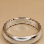 Tiffany & Co. wedding ring Platinum, 18 - Image 7
