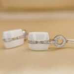 Chanel Ultra earrings 18k white gold, white ceramic, diamond - Image 8