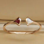 Bvlgari Divas' Dream bracelet open 18k rose gold, chalcedony, MOP, S - Image 5