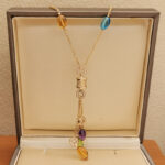 Bvlgari B.zero1 necklace 18k yellow gold, coloured gem - Image 3