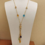 Bvlgari B.zero1 necklace 18k yellow gold, coloured gem - Image 2