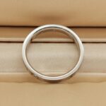 Tiffany & Co. signature ring Platinum, 3 diamonds, 13 - Image 3