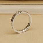 Tiffany & Co. signature ring Platinum, 3 diamonds, 13 - Image 4