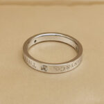 Tiffany & Co. signature ring Platinum, 3 diamonds, 13 - Image 5