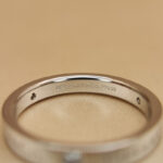 Tiffany & Co. signature ring Platinum, 3 diamonds, 13 - Image 8