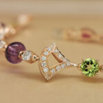 Bvlgari Divas' Dream bracelet 18k rose gold, diamond, gemstones, SM - Image 6