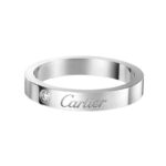 Cartier C de Cartier wedding ring Platinum, small, single diamond, 46
